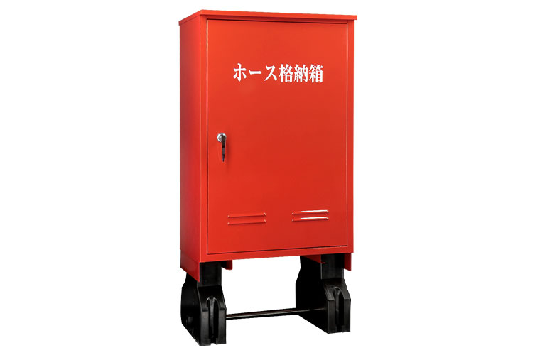 SS 900x600x400 屋外ﾎｰｽ格納箱ｺﾝｸﾘ架台付◇