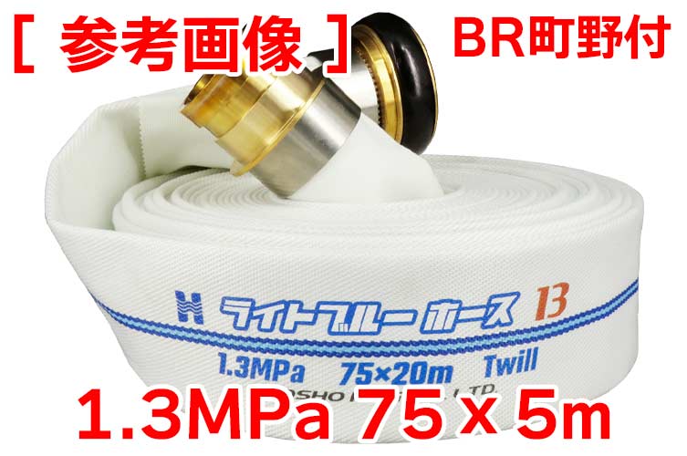 BR 1.3MPa 75x5ﾗｲﾄﾌﾞﾙｰﾎｰｽⅡ+町野(ｶｯﾄ)◇※受注品