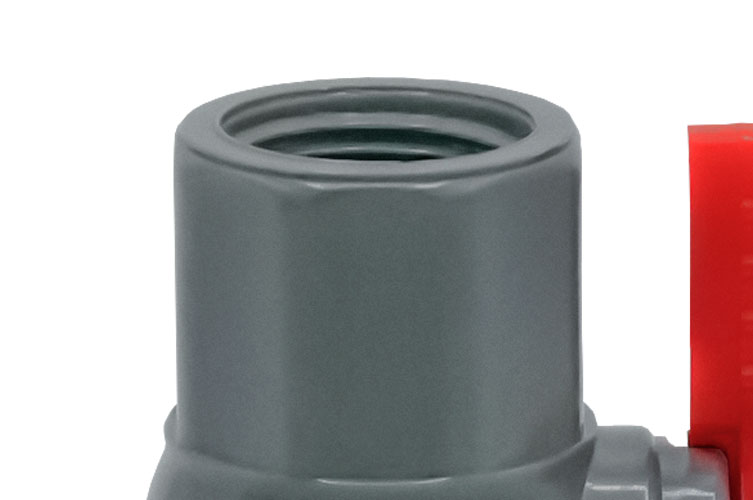 PVC 1/2"(16) BALL VALVE ねじ式 八角型NEW