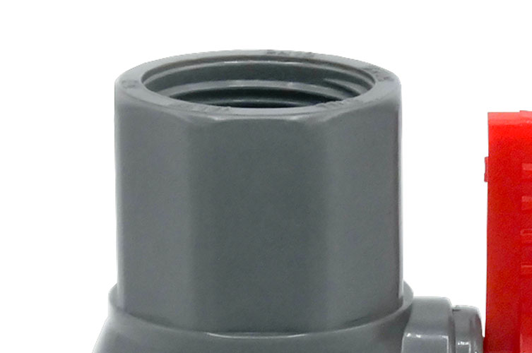 PVC 3/4"(20) BALL VALVE ﾈｼﾞ式 八角型NEW