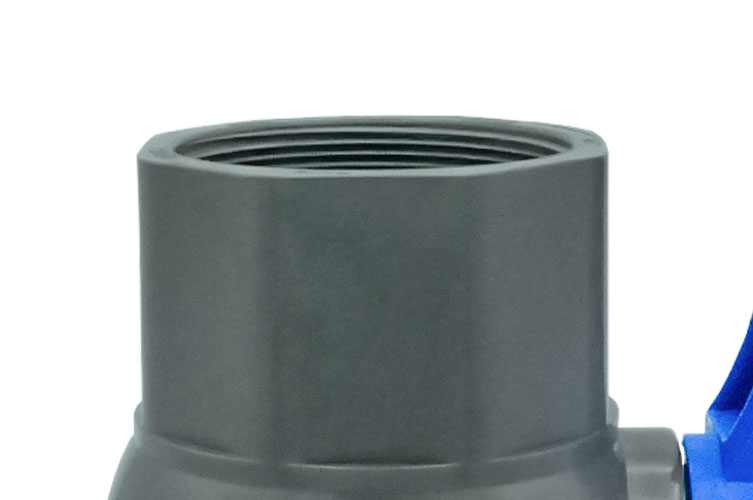 PVC 2 1/2"(65) BALL VALVEﾈｼﾞ式 八角型NEW