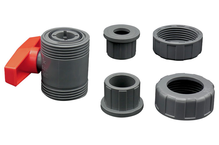 PVC 20 BALL VALVE ﾕﾆｵﾝ ｿｹｯﾄ式