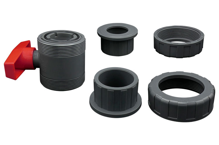 PVC 50 BALL VALVE ﾕﾆｵﾝ ｿｹｯﾄ式