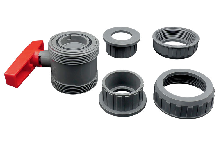 PVC 65 BALL VALVE ﾕﾆｵﾝ ｿｹｯﾄ式