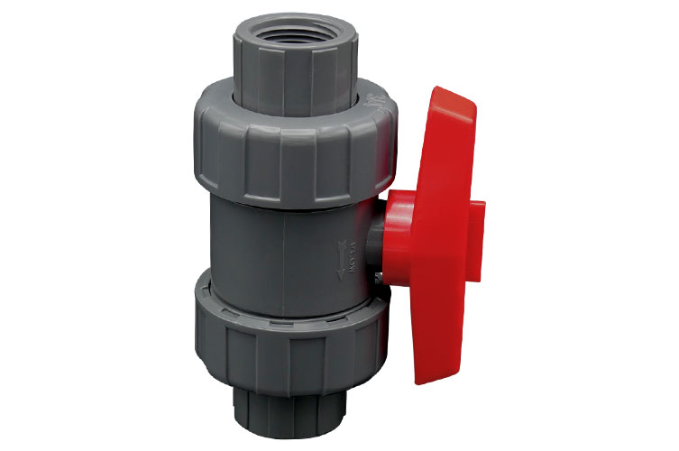PVC 3/4"(20) BALL VALVE ﾕﾆｵﾝ ﾈｼﾞ式