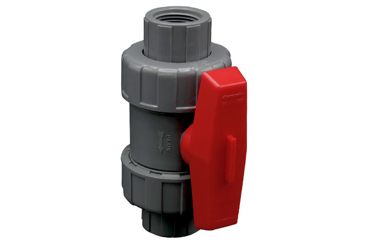 PVC 3/4"(20) BALL VALVE ﾕﾆｵﾝ ﾈｼﾞ式
