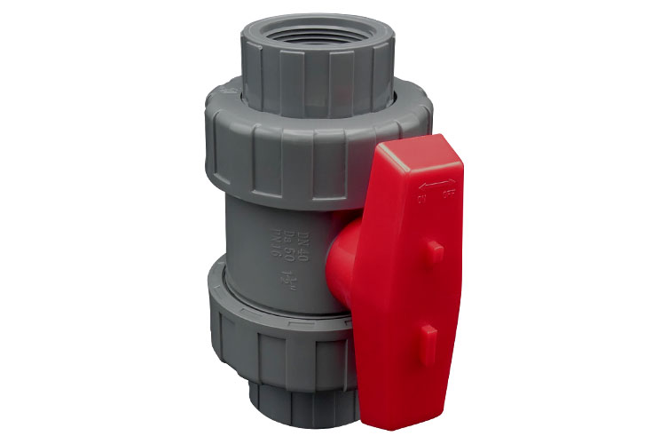 PVC 1 1/2"(40)BALL VALVE ﾕﾆｵﾝﾈｼﾞ式