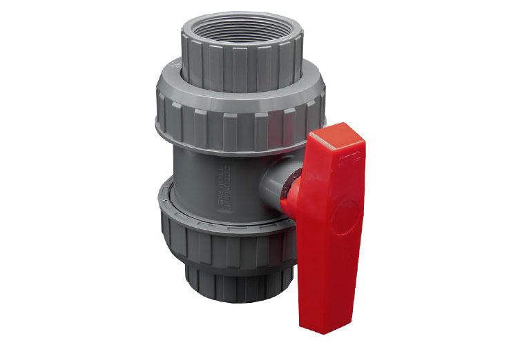 PVC 2 1/2"(65)BALL VALVE ﾕﾆｵﾝﾈｼﾞ式