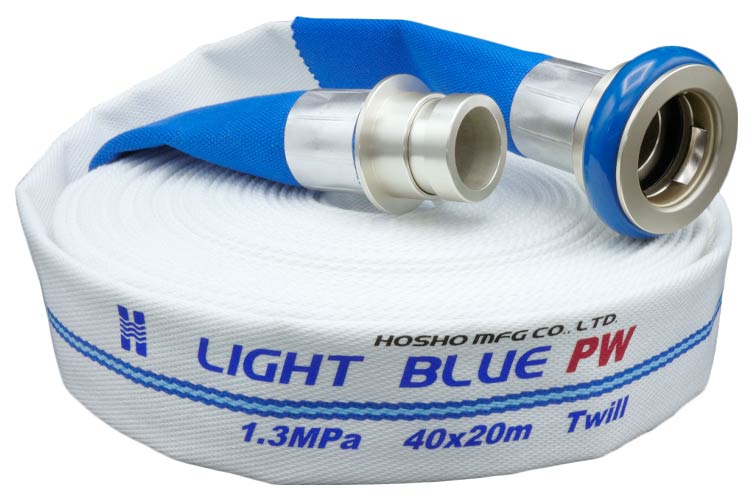 ﾗｲﾄﾌﾞﾙｰﾎｰｽ PW 1.3MPa 40～65A ｱﾙﾐ町野付